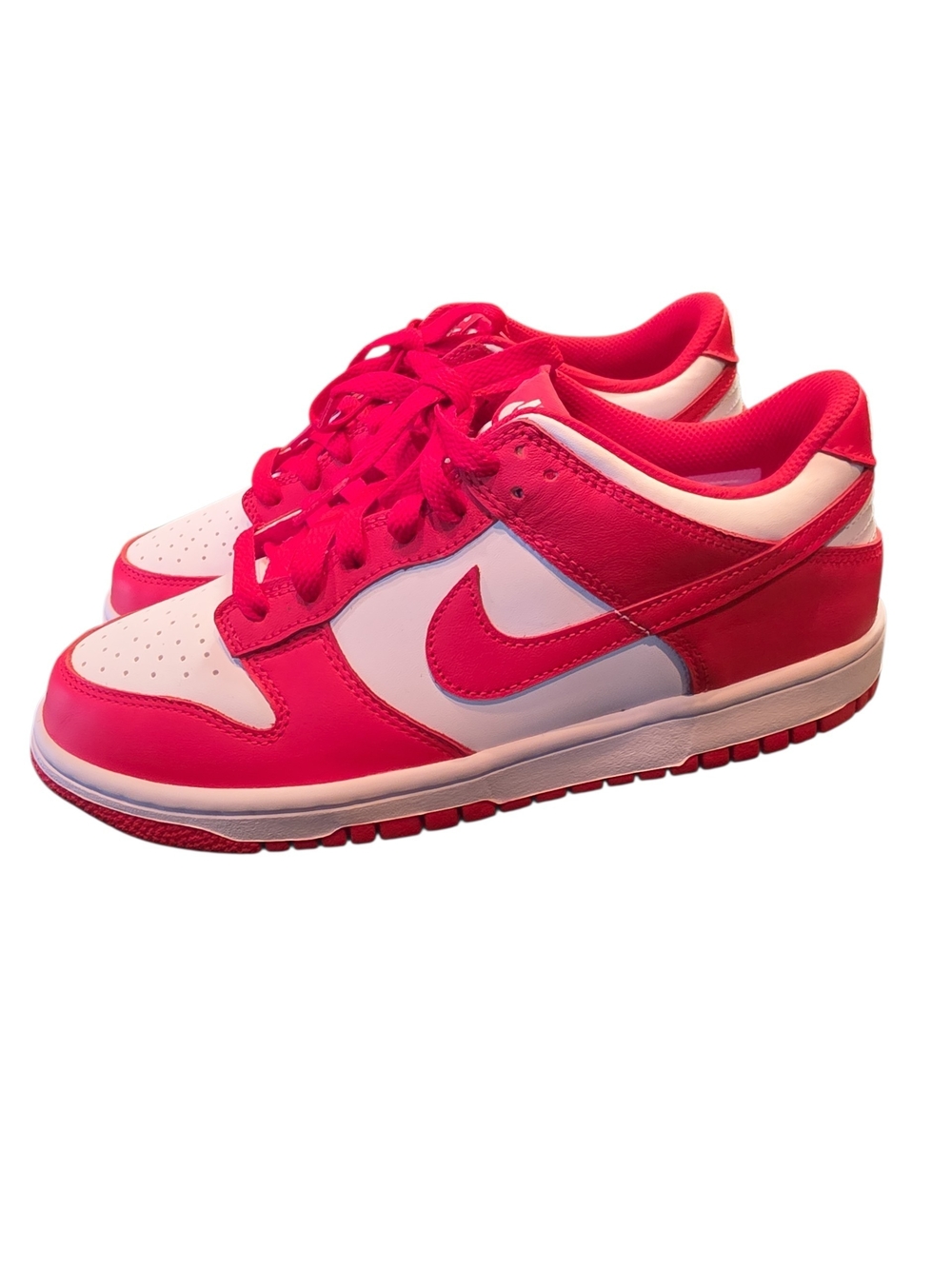Nike Kids' Low-Top Sneakers in Red and White Sz 7 YOUTH